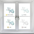 thumbnail image 4 of 16PCS Animal Window Decals Static Rainbow Turtle Glass Sliding Door Sticker Snake Decal Lizard Clings Non Adhesive Prismatic Vinyl Film Stickers for Windows Prevent Stop Birds Strikes DIY, 4 of 7