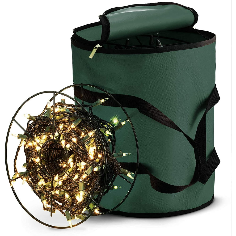 Premium Christmas Light Storage Bag with 3 Metal Reels to Store a Lot