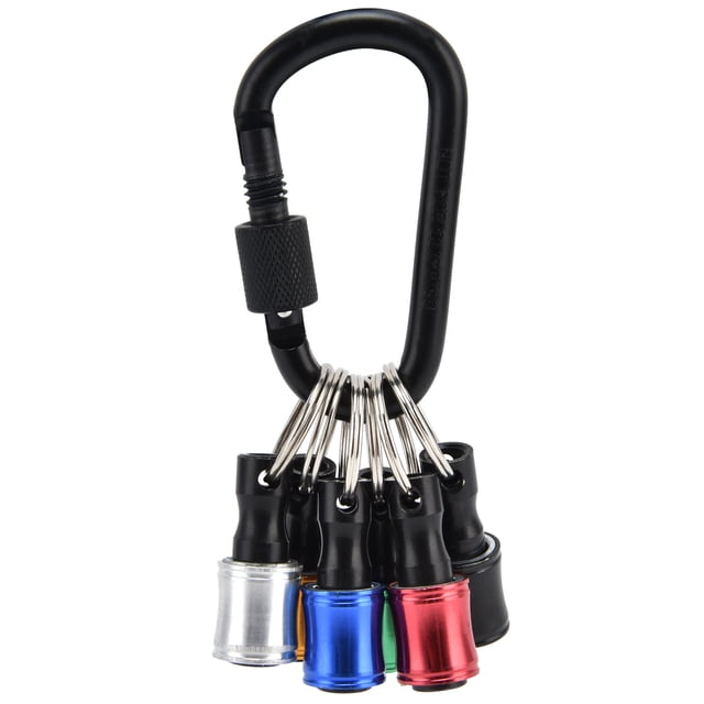 Keychain Screwdriver Bit Holders, Hex Shank Keychain Holder Screwdriver Bit Holders Drill Bit Holder Quick Release Keychain Holder For Industry Household