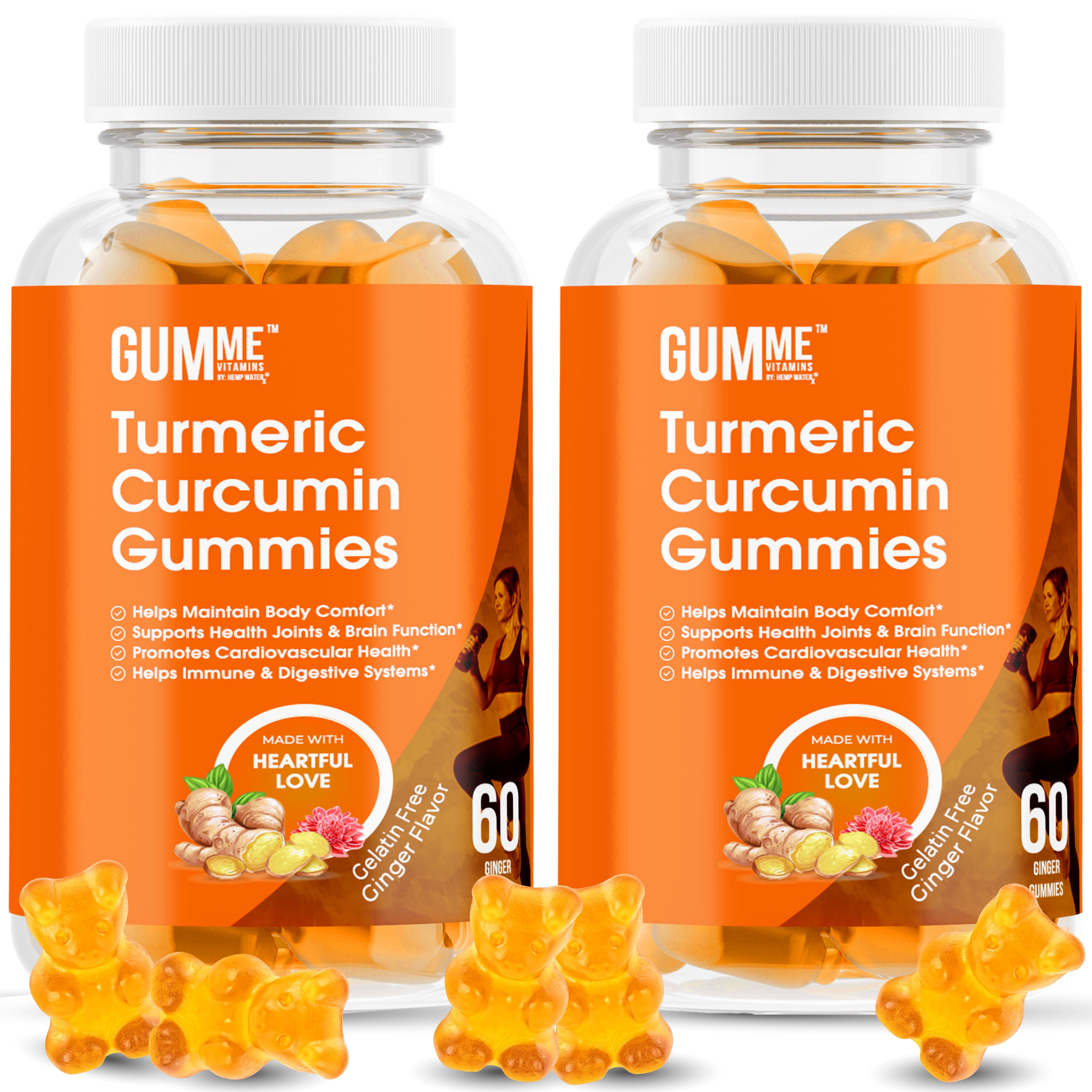 Gumme Turmeric Curcumin Gummies With Ginger Tumeric Gummies With Black