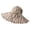 Khaki, variant on Sun Hats For Women Dressy Caps Fashion Pleated Striped Lightweight Foldable Wide Brim Floppy Hat Beige,One Size