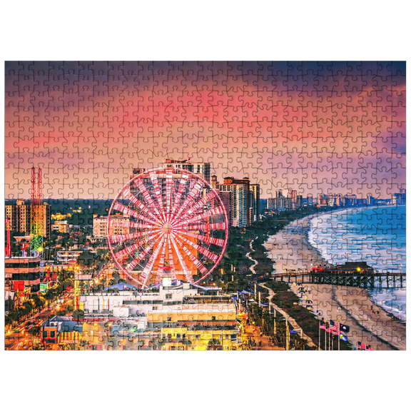 MyPuzzle - Myrtle Beach, South Carolina, USA - Premium 500 Piece Jigsaw Puzzle for Adults