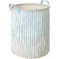 thumbnail image 1 of Lines Pattern Foldable Basket Organizer, Medium, White, 1 of 7