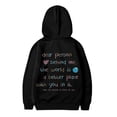 thumbnail image 4 of Tanghaowl Kids Hoodies Girl Hoodie Long Sleeve Soft Sweatshirt Graphic Hoody Kids Cute Pullovers Top Clothes for Girls with Cute Print Black 12-13 Years, 4 of 4