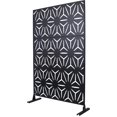 thumbnail image 5 of DUOSONG Outdoor & Indoor Privacy Screen Metal Privacy Screen 76" H×48" W, Freestanding Decorative Privacy Screen For Deck Balcony Patio, Privacy Fence Panels For Outside Lawn Garden Ps104 Black Black, 5 of 11