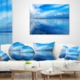 thumbnail image 4 of Designart Sunset Blue Panoramic Landscape - Landscape Wall Throw Pillow - 12x20, 4 of 5