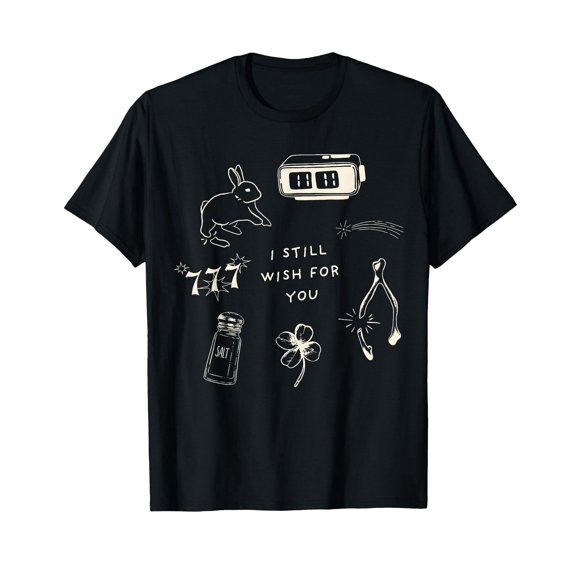 Lucky Charm Collage T-Shirt Women’s 100% Cotton Funny Graphic T Shirt, Soft Short Sleeve Crew Neck Graphic Tee