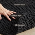 thumbnail image 3 of BULULOM Black Bathroom Rug, Small Waffle Bath Mat Non Slip Washable Super Absorbent Quick Dry, Boho Farmhouse Bathroom Decor, 16"*24" Black, 3 of 11