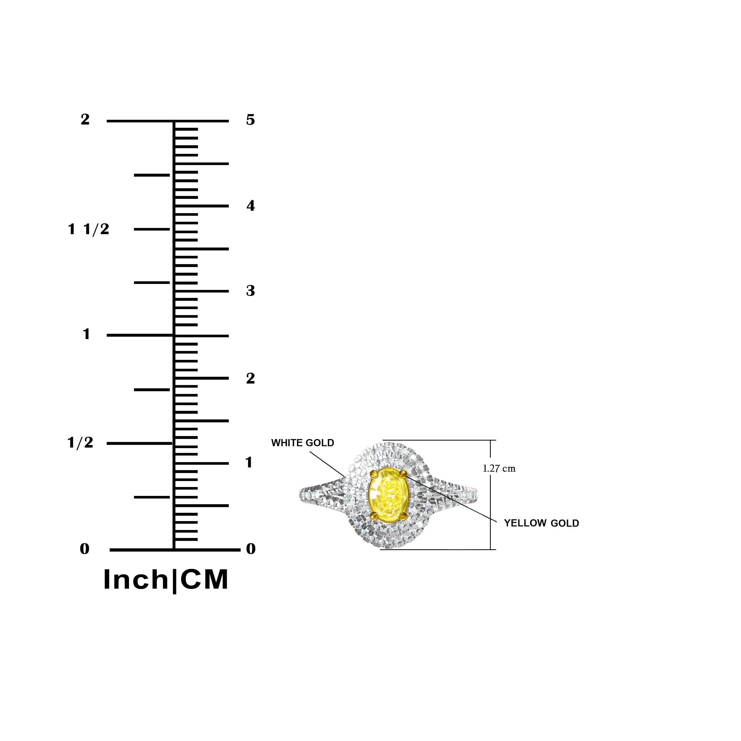 Unique Moments 1.20 Ct Round Lab Grown Diamond Ring in 10K for Women (HI-SI/I1) for Women