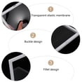 thumbnail image 3 of EeaseCA 2pcs 3D Floating Frame Display Holder Stands Clear Jewelry Display Box (White), 3 of 8