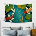 thumbnail image 7 of Creowell Koi Fish Lily Pads Tapestry Home Decor 100% Polyester Wall Hanging 60x40in, 7 of 7