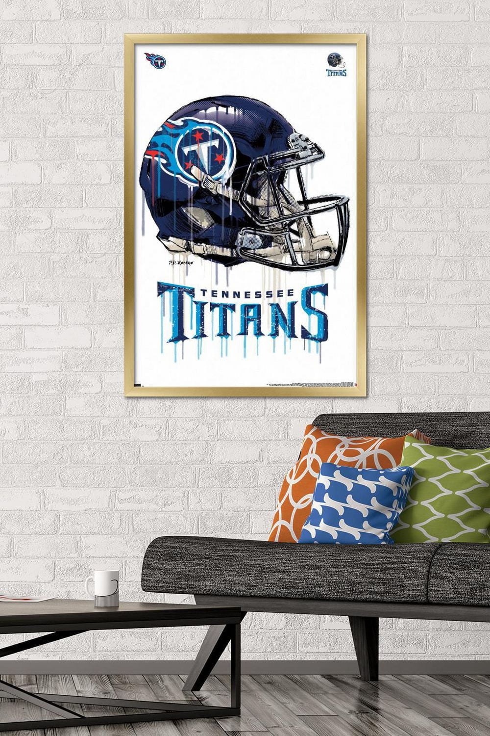 NFL Tennessee Titans - Drip Helmet 20 Wall Poster, 22.375" x 34"
