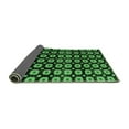 thumbnail image 2 of Ahgly Company Indoor Round Abstract Emerald Green Modern Area Rugs, 3' Round, 2 of 4