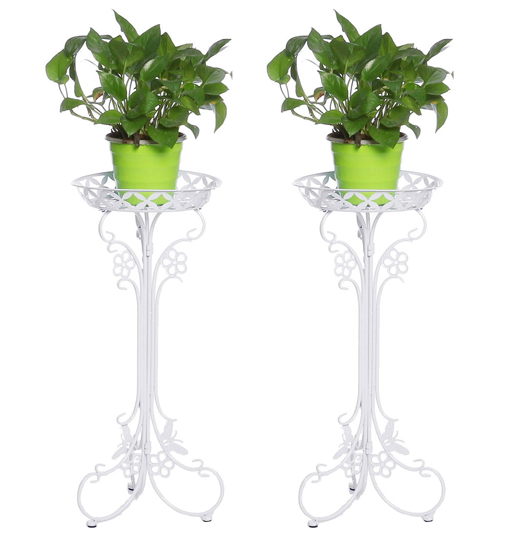 Lightweight Metal Flower Pot Stands 30 Inches Tall Plant