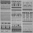 thumbnail image 1 of Ahgly Company Indoor Square Patterned Silver Gray Area Rugs, 7' Square, 1 of 6