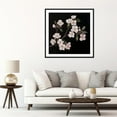 thumbnail image 4 of Moonow7 Cherry Blossom Wall Art Prints, Spring Botanical Poster for Bedroom, Living Room, Office Aesthetic Decor, Minimalist Floral Artwork for Natural Home, Unframed Size 40x40 cm / 16x16”, 4 of 13