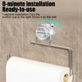 thumbnail image 3 of LACKUST Suction Cup Toilet Paper Holder No Drill, Clear Stainless Steel Rotating Wall Mounted Toilet Paper Holder for Bathroom Kitchen, 3 of 8
