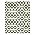 thumbnail image 1 of Handmade Wool Black Transitional Trellis Reversible Modern Moroccan Kilim Rug, 1 of 4