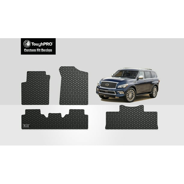 ToughPRO INFINITI QX80 Front, 2nd & 3rd Row Mats All Weather