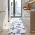 thumbnail image 4 of Purple Blue Butterfly Pattern Kitchen Rug Mat,Kitchen Runner Rugs Non Skid Washable,Decorative Kitchen Floor Mats for Kitchen,Sink,Laundry,17"x47.2", 4 of 7