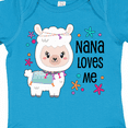 thumbnail image 4 of Inktastic Nana Loves Me Cute and Happy Llama Boys or Girls Baby Bodysuit, 4 of 5