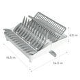 thumbnail image 4 of Smart Design Collapsible Dish Drainer Rack, 15.5" L x 14.5" W x 6.5" H, White, 4 of 7