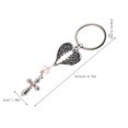 thumbnail image 2 of Hytrove 10Ud Llavero Colgante Cruz Cristiana En Metal Plateado Para Y Eventos Religiosos, 2 of 8