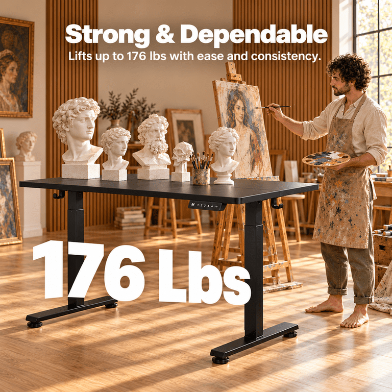 Chitooma 48" Electric Standing Desk, 4 Memory Presets photo 8