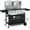 Gas and Charcoal Grill Combo, variant on KingChii Gas and Charcoal Grill Combo, Dual Fuel 3-burner BBQ Grill Smoker with Side Burner for Outdoor Patio Cooking Barbecue