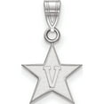 thumbnail image 1 of 10K White Gold 10Kw Logoart Vanderbilt University Small Pendant (18 X 12) Made In United States 1w001vau, 1 of 5