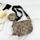 thumbnail image 4 of Bolso de pecho para mujer bolso de pecho de viaje con entramado rombal de cuero PU bolso de mensajero Simple FLhrweasw Nuevo, 4 of 9