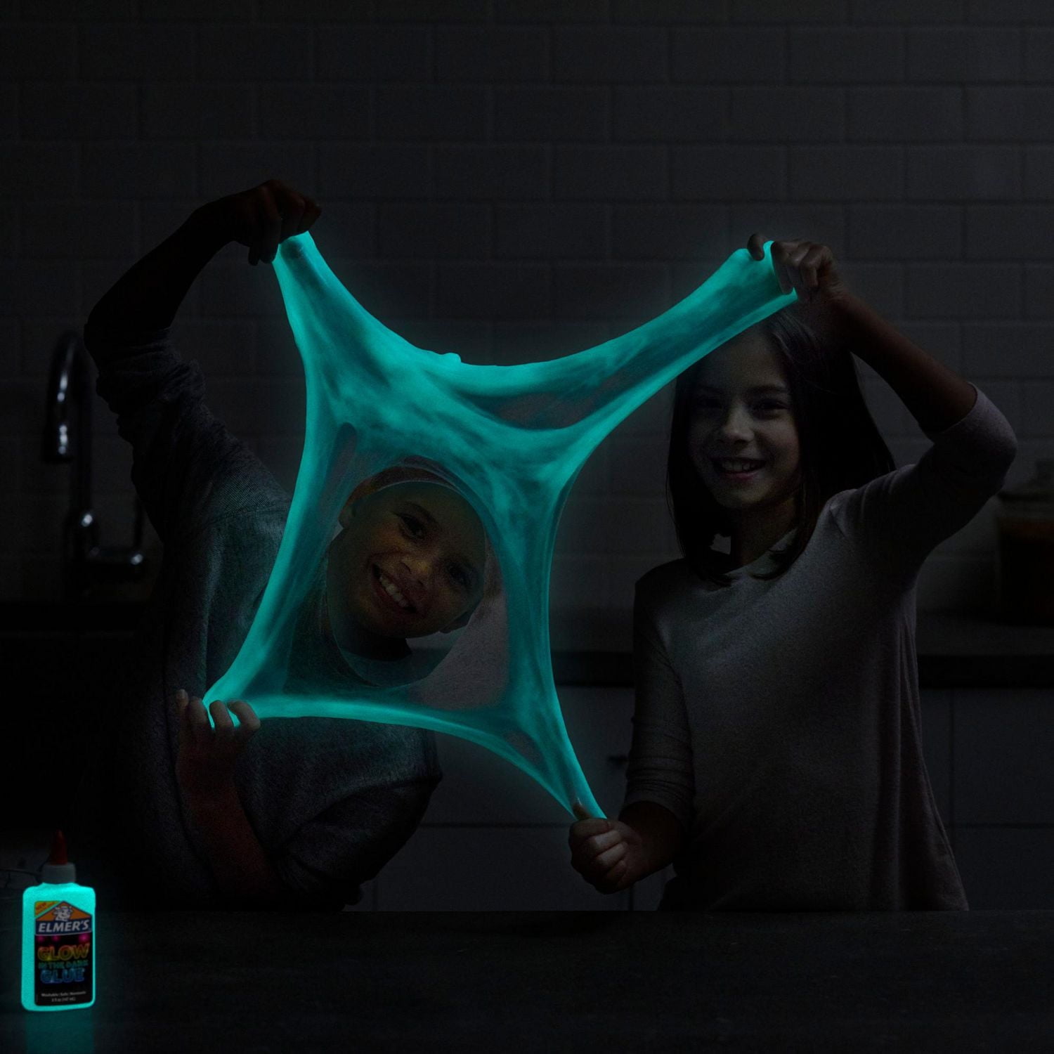 Elmer’s Glow-in-the-Dark Liquid Glue, Washable, Blue, Great for Making Slime