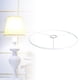 thumbnail image 5 of Soporte de luz de mesa portátil y duradero con pantalla de hierro para lámpara de noche, ideal para bodas y cafeterías. Blanco 38cm, 5 of 9
