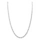 thumbnail image 2 of JOYARIS Collar Cadena Tejido Torzal Plata Ley 925 55 Cm X 1.5 Mm DM-0000714, 2 of 4