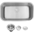 thumbnail image 1 of Undermount Kitchen Sink - Stainless Steel Single Bowl Kitchen Sink  Large and Deep Round Corner Undermount Sink with Drain Assembly, 1 of 2