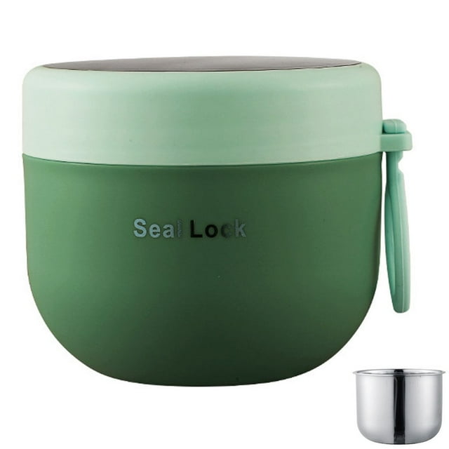 Tasse à Soupe 600ml Étanche Grande Capacité en Acier Inoxydable à Double Paroi Isolée sous Vide pour École