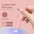 thumbnail image 3 of ShynyShy Mini UV Light for Gel Nails, Small Nail Cure Light, Flash Cure Lamp for Gel Nails, LED Nail Lamp for Gel Polish, Manicure USB Nail Dryer for Fast Curing at Salon Home DIY (Pink), 3 of 3