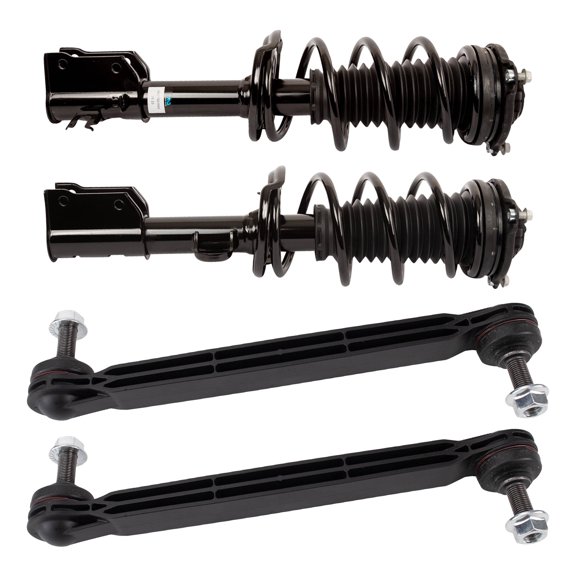TRQ Front Struts & Link Kit Fits 2017-2021 Jeep Compass PSA81083