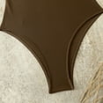 thumbnail image 5 of Womens Swimsuits, One Piece Bathing Suit, Women One Piece Swimsuits, Women Spaghetti Straps One Piece Swimsuit Seashell Cct Out Bathing Suit Beach Vacation Outfits Slimming Swimwear, Brown L, 5 of 7