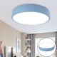thumbnail image 3 of Lámpara de techo LED redonda de estilo moderno para sala de estar, dormitorio, comedor, 220 V (azul), 3 of 8