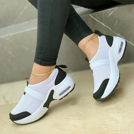 

Danhjin Womens Sneakers Women s Color Matching Fashion Casual Set Of Seet Sports Breathable Mesh Shoes