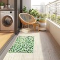 thumbnail image 4 of Yayeee Doormat for Inside 20"x32" Absorbent Low-Profile Washable Non-Slip Rubber Backed Entryway Rug, Green Dot Triangles Pattern, 4 of 8