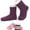 Purple, variant on Women's Fuzzy Slipper Socks with Grips, Thermal Sherpa Fleece Lined, Winter Warm Cabin Foot Warmers Non-Slip Grippers, Fluffy Cozy Gifts