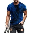 thumbnail image 1 of Innerwin T-shirt Impression Numérique 3D Hauts d'Été pour Hommes Col Rond t-Shirts Lumineux Style J TP, 1 of 2
