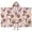 Pink Baseball Gear, variant on Pink Bows and Baseballs Pattern Hooded Bath Towel,50"x30" for Ages 3 To 12 Kids, Quick Dry Lightweight Soft Microfiber Hood Beach Towel Cover Up for Kids