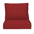 thumbnail image 2 of DREAMSIDEA Outdoor Deep Seat Cushion Set, Patio Furniture Cushions & Back Pillow, Water-Resistant Fade-Resistant Deep Seat Bottom and Back Cushion for Chair, Sofa, and Couch,Burgundy, 2 of 7