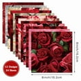 thumbnail image 5 of SunWMart 24 Sheets 6" x 6" Valentines Single Sided Scrapbook Paper Supplies for Card Making Photo Album Junk Journal Decor, 5 of 5