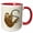Red/White, variant on 3drose, Unique Image of Letter S, 11oz Magic Transforming Mug