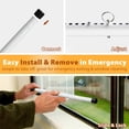 thumbnail image 4 of Adjustable Sliding Door Safety Bar, 17-50 Inch Retractable Window Security Bar for Home Travel, Heavy Duty Door Lock Bar for Sliding Glass Door, No Drilling Burglary Prevention, 1Pc, 4 of 7