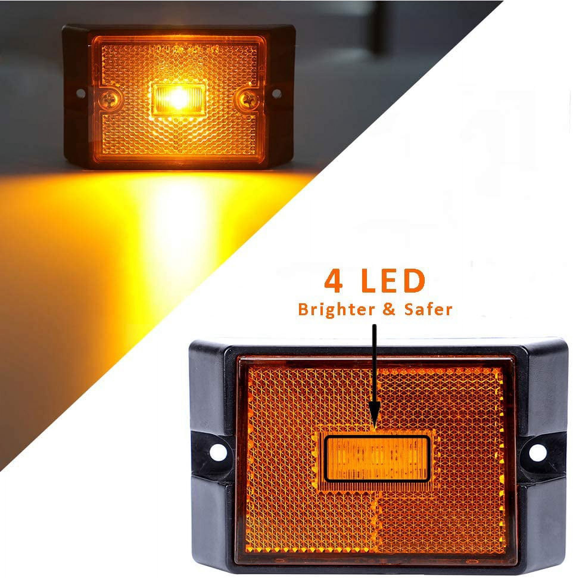 CZC AUTO LED Submersible Trailer Light Kit Dot Certified fits Boat for Under 80 Inch Trailer 12V